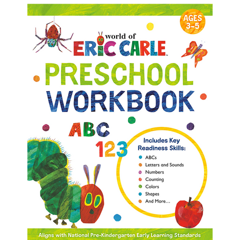 Eric Carle Preschool Workbook ABC 123