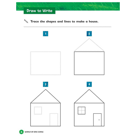 Eric Carle Preschool Workbook ABC 123