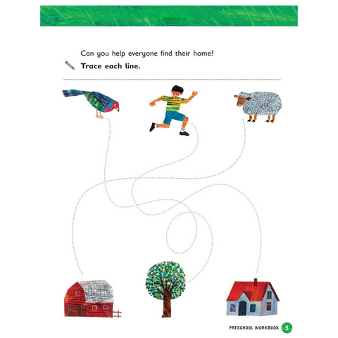 Eric Carle Preschool Workbook ABC 123