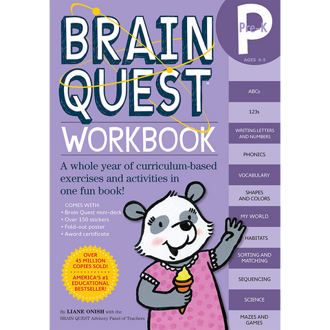Brain Quest Workbook : Pre - Kindergarten Ages 4-5