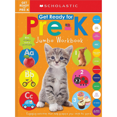 Scholastic Jumbo Workbook : Get Ready Pre-K