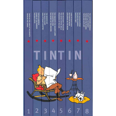 Tintin Adventures Complete Slipcase (BLUE)
