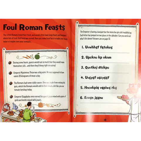Horrible Histories : Rotten Romans Sticker Activity Book