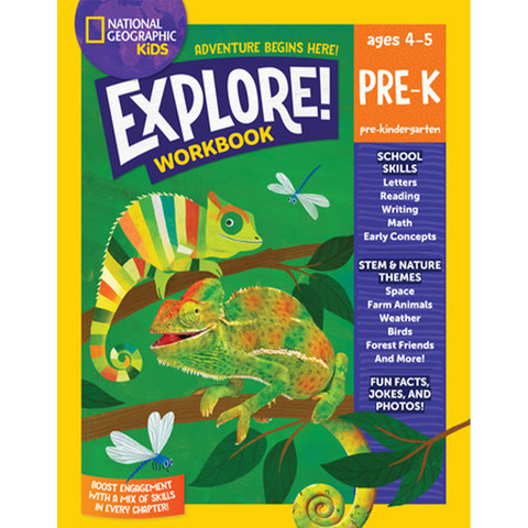 National Geographic Kids Explore! Workbook: Pre-K