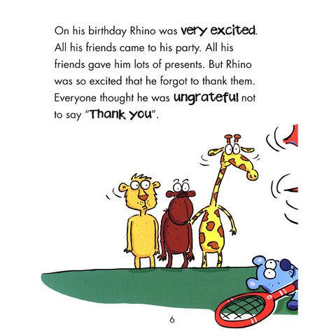 Behaviour Matters : Rhino Learns to be Polite UK