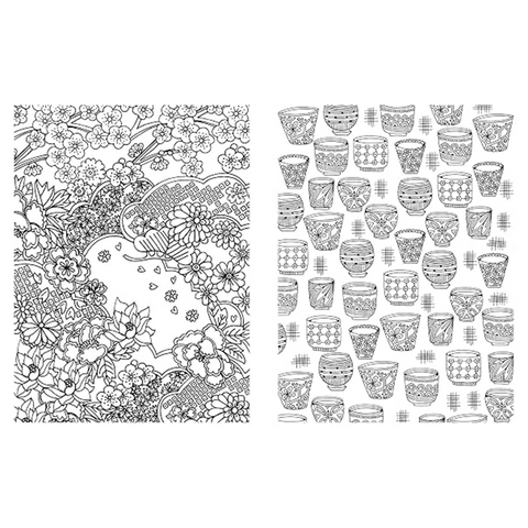 Posh Adult Coloring Book : Japanese