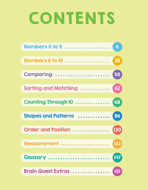 Brain Quest Math Workbook: Pre-K