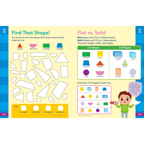 Brain Quest Math Workbook: 1st Grade