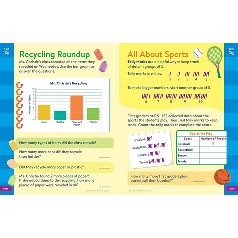 Brain Quest Math Workbook: 1st Grade