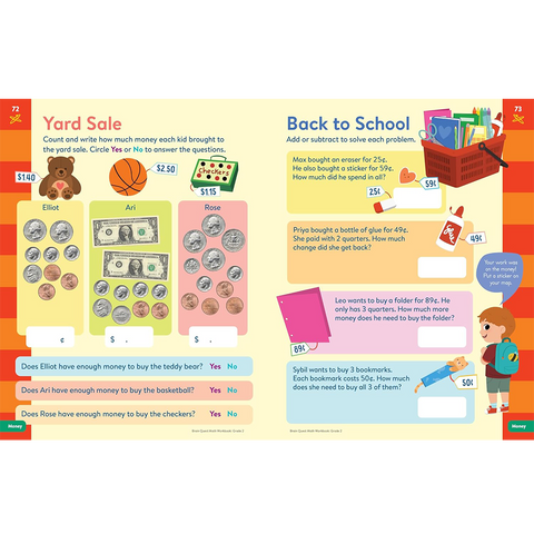 Brain Quest Math Workbook: 2nd Grade