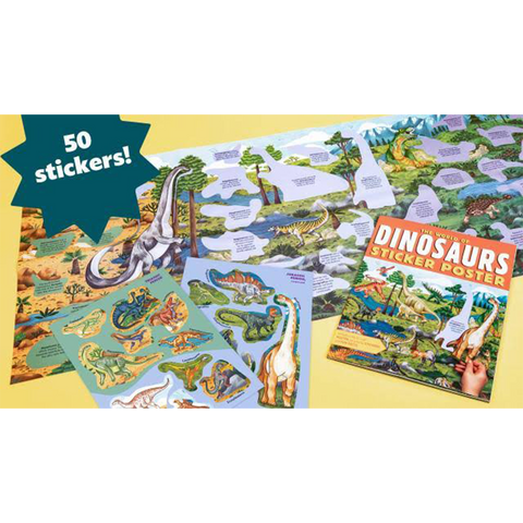 World of Dinosaurs Sticker Poster