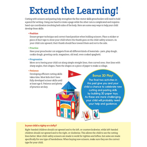 Highlights  Cut, Paste & Play Mega Fun Learning