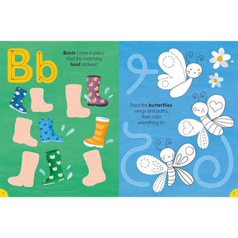 A is for Apple Sticker Activity Book