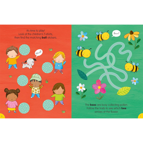 A is for Apple Sticker Activity Book