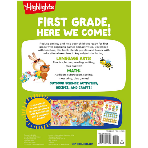 Highlights: Summer Big Fun Grade K & 1 Workbook