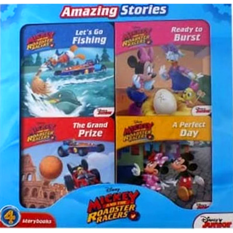 Disney Mickey Roadster Racers 4 books Box Set