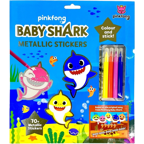 Baby Shark Surprise Metallic Sticker Set