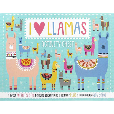 I Love Llamas Activity Chest Box