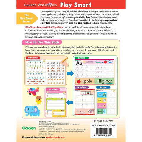 PlaySmart Learn to Write Workbook