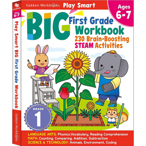 PlaySmart Big Workbook First Grade Ages 6-7