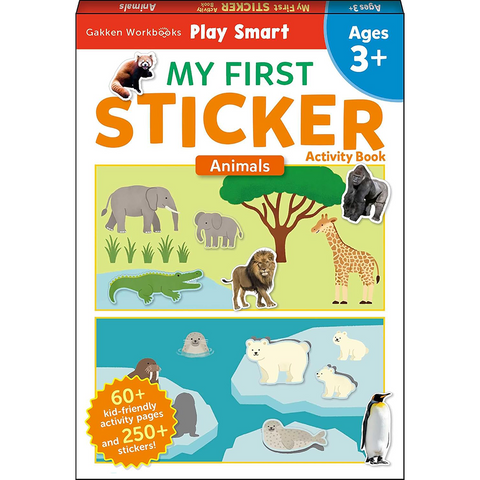 PlaySmart My First Sticker Activity Book Animals 3+