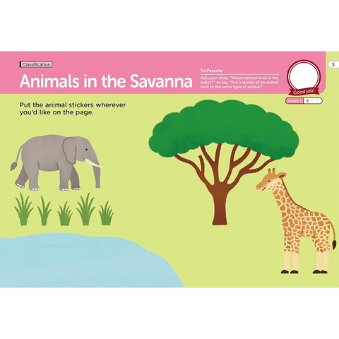PlaySmart My First Sticker Activity Book Animals 3+