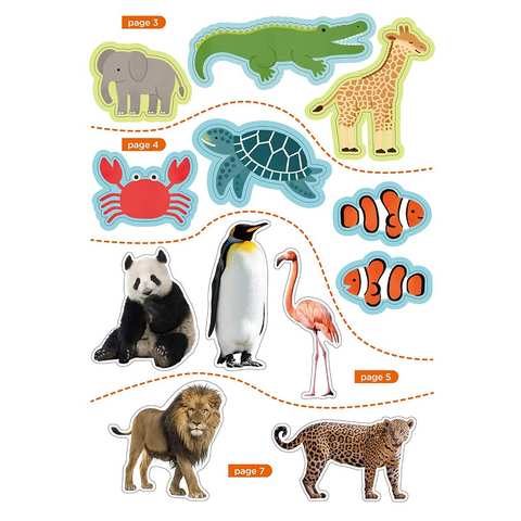 PlaySmart My First Sticker Activity Book Animals 3+