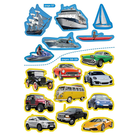 PlaySmart My First Sticker Activity Book Things That Go 3+